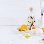 Ingredients for mayonnaise. Delicious homemade mayonnaise with ingredients for the sauce. Homemade dressing for salads.