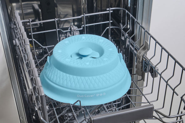 Duo Cover 2.0 on the top rack of the dishwasher