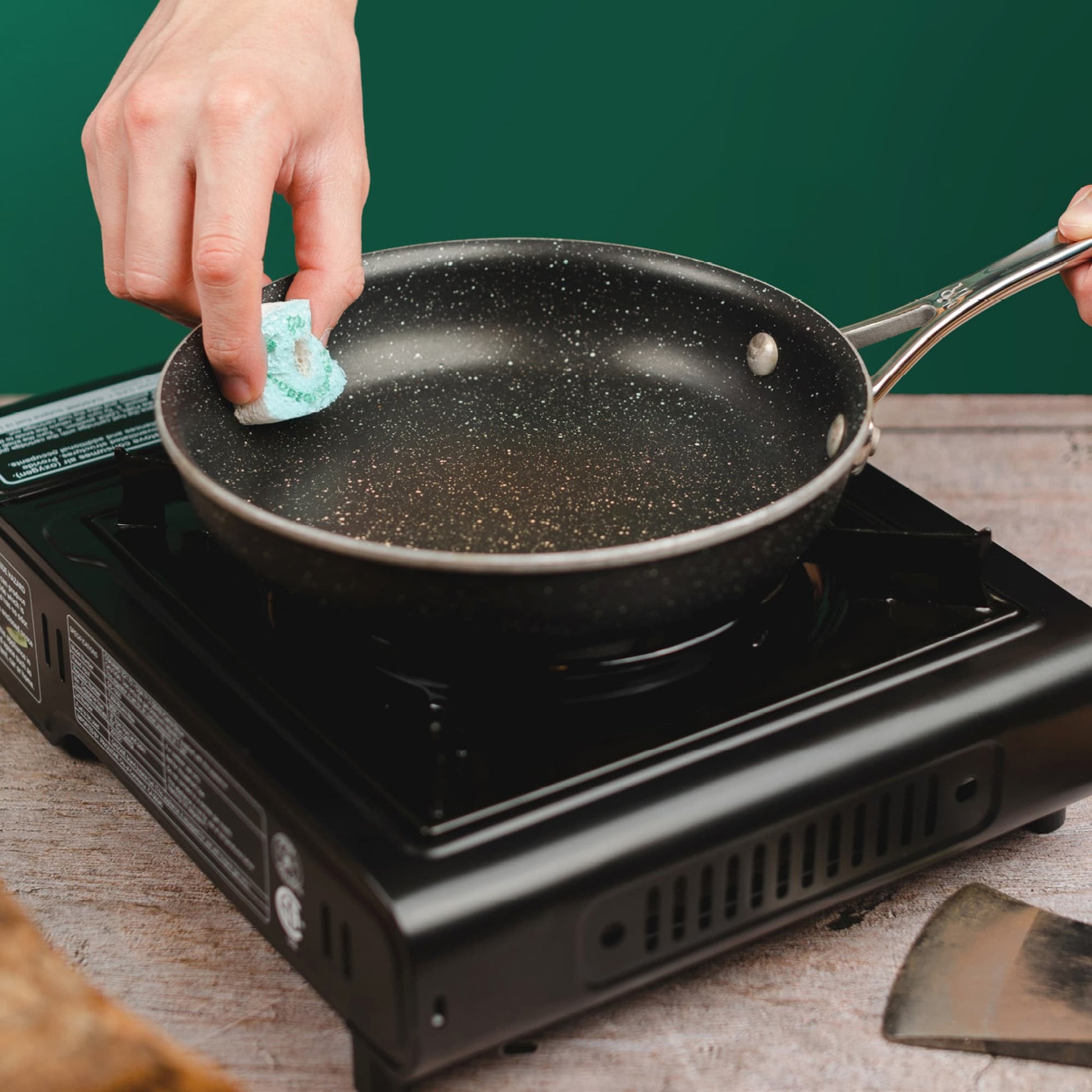 Sponge n' Go on-the-go for your pans and portable stove